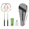 Rakiety badmintona ultralight rakieta z aluminiowym wielokolorowym zestawem profesjonalnego treningu nylonowego Nylon Netting 230608