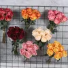 Decorative Flowers European Retro Artificial Rose Bouquet Silk Fake Valentine's Day Gift Holiday Decoration Simulation Flower Perfume