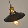 Lámparas colgantes Vintage Industrial E27 Edison Loft estilo negro Retro lámpara para restaurante Bar ático titular hierro librería luces colgantes