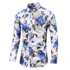 Men's long sleeved shirt new style printed casual extra large office use special offer 2023 M-7XL