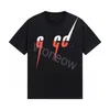 Designer Gcci Hommes T-Shirts homme femme marque de luxe Tees t-shirt été col rond manches courtes en plein air mode loisirs pur coton lettres chat imprimer amant vêtements