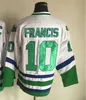 カスタムHartfordWhalers1991-1999 Movie Retro CCM Hockey Jersey 1 Liut 5 Samuelsson 9 Howe 10 Francis 11 Kevin Dineen 15 Dave Tippett 16 Patrick Verbeek