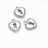 Charms 10pcs Heart Lock 16 14mm Tibetan Silver Color Pendants Antique Jewelry Making DIY Handmade Craft F0920