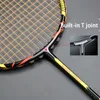 Rakiety badmintona Ultralight 8U 65G Carbon Professional Raket Strings Strung Bag MultiColor Z Force Raket Rqueta Padel 2230LBS 230608