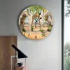 Wandklokken Desert Arch Plant Home Decorations Woonkamer Klok Modern Design Stickers Digitaal