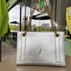 Große Kapazität Einkaufstasche Kette Umhängetaschen Echtes Leder Handtasche Designer Tasche Öl Wachs Haut Mode Metall Buchstaben Hardware Rindsleder Frauen Tasche Tasche Hohe Qualität