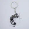 Keychains 12pcs Halloween Chameleon Skeleton Lizard Skull Keychain Men&#39;s Jewelry For Boyfriend Gifts