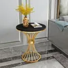 Moda nordycka style meble do salonu okrągły stół metalowy cylinder kawa