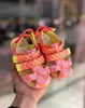 Sandals Melissa Childrens Boys Girls Jelly Shoes Summer Kids Colorful Hollow Lightweight Canvas Button Beach HMI126 230608