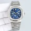 Patekphilippe Watch PP Designer Mechanical Mens Movement Watch Business 40 мм автоматические водонепроницаемые часы Montre Luxes