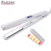 Hair Straighteners Hair Straightener Infrared and Ultrasonic Profession Cold Hair Care Iron Treatment for Frizzy Dry Recovers Damage Flat Irons 230609