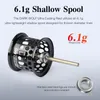 BAITCASTING REELS TSURINOYA 135G BAIT FINESSE Lågprofil Baitcast Reel Dark Wolf 50S 4KG Ligh Game Casting Fishing Reel 7.1 1 6.1G Shallow Spool 230608