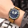 Montres-bracelets MEGIR bracelet en cuir marron luxe hommes montres mode Quartz montre-bracelet marque étanche analogique Sport montre mâle horloge