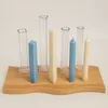 Candles Triangular Square Round Long Pole Candle Plastic Mold Diy Homemade Aromatherapy Candle Making Kit Acrylic Pc Molud 230608