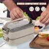 Ensembles de vaisselle Séparateur Boîte à bento Étudiant Déjeuner Inox Four à micro-ondes Étudiants Contenants pour adultes Acier 304 Boîtes Femmes Enfant Enfants