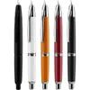 Fountain Pens MAJOHN A1 Press Pen Retractable Fine Nib 04mm Metal Matte Black Ink Converter For Writing Christmas Gifts 230608