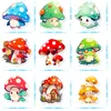 50Pcs-Pack Champignons Autocollants Stickers Muraux En Gros Vinyle Autocollant Étanche Ordinateurs Portables Voiture Scrapbooking Guitare Boîte Planche À Roulettes JDM Bagages Décalque