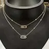 Lyxiga boutique smycken utsökta ensamma diamanthalsband diamanthalsband