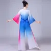 Abbigliamento da palcoscenico Costumi di danza classica popolare tradizionale Yangko per donna Tamburo in vita Costume Fan Abbigliamento Hanfu Abbigliamento Hmong