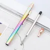 50pcs/Lot Metal Ballpoint Pen For School Stationery Office Custom Logo Name