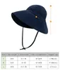Caps Hats Super Big Brim Baby Sun Hat Summer Spring Outdoor Kids Cotton Linen Bucket Hat Girls Boys Cap Beach Travel Kids Hats