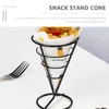 Servies Sets 3 Stuks Kegel Snack Houder Voorgerecht Serveerrekken Roestvrij Bestek Conische Mand Frieten Stand Stalen Bekers Gebruiksvoorwerpen