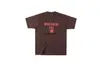 Men's T-Shirts Men and Women Fashion t Shirts T-shirts Sp5der Spider Red Star Brown Round Neck Printed Short Sleeve