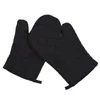 Mitaines de four 1 paire de gants de cuisine en coton résistant à la chaleur pour cuisson au four Noir 230608