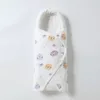 Sacs de couchage né bébé sac de couchage ultra-doux chaud couverture pur coton infantile garçons filles vêtements pépinière Wrap Swaddle Bebe 230608