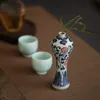 Vasos Jingdezhen Antique Underglazed Azul e Branco Porcelana Pintado à Mão Mini Vaso de Água Kungfu Mesa de Chá Decorações Domésticas 230609