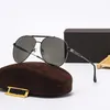 TOP James Bond Tom Sunglasses Men Women Brand Designer Sun Glasses Gold Metal Frame Driving Fishing Sunnies with Original Box