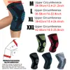 Ellenbogen-Knieschützer, Sport-Kompressions-Stützorthese, Patella-Schutz, gestricktes Silikon-Federbein für Radfahren, Laufen, Basketball, Fußball 230608