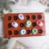 Baking Moulds 18 Hole Mini Cake Silicone Donuts Molds Non Stick Bagel Pan Pastry Chocolate Muffins Doughnut Maker Kitchen Accessories Tool