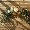 Dekorative Blumenkränze, künstlicher Kranz, Türschwelle, Blume, Rose, Pfingstrose, DIY, Hochzeit, Wanddekoration, Zubehör, Zuhause, Zimmer, Weihnachten, Girlandenbogen 230608