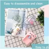 Water Pumps Mini Dispenser For Children Kids Gift Cute Cold/Warm Juice Milk Drinking Fountain Simation Cartoon Pig Kitchen Toy Drop Dhd4L