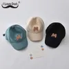 CAPS HATS Söt brevlock för baby pojke tjej fast färg snapback hatt vår sommar justerbara avslappnade mössor