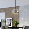 Lampade a sospensione Nordic Postmoderno Golden Chrome Oro rosa Vetro LED Lampadario a soffitto Hanging Light Living Dining Room Decor