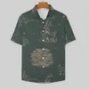 Men's Casual Shirts Trendy Men's Printed T-Shirt Stylish Short Sleeve Shirt For Summer Street Look