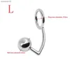 Stainless Anal Hook Chastity Butt Plug Metal Cock Ring Male Anal Plug Ball Penis Rings Steel Women Ass Adult Sex Toy for Couples L230518