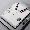 Polo da uomo in cotone Polo da uomo T-shirt a maniche corte da uomo 2023 Summer High-End Brand Embroidery Fashion Wear