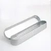 Förvaringsflaskor 100 st/parti tom pennbox tenn silver blyertsfodral för nålmetallbehållare