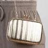 Axelväskor Guld Designerväska Liten Lyx Kvinnor Clutches Sommar Handväskor Elegante PU Glittrande Fancy Cross Body Väskor Mujer 2023 Plånbok