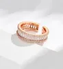 Dream Rainbow Open Ring Female adjustable Premium sense Light Luxury Ring Full Star couple ring AAAAA1