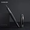 Fountain Pens Lt Hongdian 6013 Black Metal Pen Mens Mens Business Eff изогнутая nib rowting cap Office Gift Ink 230608