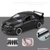 Druckguss-Modellauto 1 32 Lancer Evolution IX 9 Legierungs-Rennwagenmodell Druckguss-Simulation Metallspielzeugfahrzeug Automodellsammlung Kindergeschenk 230608