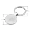 Keychains Beautiful Earth Glass Cabochon Pendant Key Rings Charm Men Women Chains Jewelry Gifts