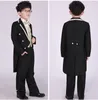 Costumes 2023 arrivée garçons ensemble de vêtements formels noeud papillon gilet chemises Tailcoat pantalons enfants Blazers enfant smoking costume en gros 230608