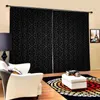 Curtain European Geometric Pattern Curtains Large Window For Living Room Bedroom Outdoor Indoor Drapes Home Decor ( Left And Right Side)