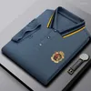 Polo da uomo in cotone Polo da uomo T-shirt a maniche corte da uomo 2023 Summer High-End Brand Embroidery Fashion Wear