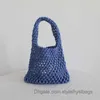 Shoulder Bags Crochet Hand Knit Bag Macaron Cotton Rope Hollow Out Handbag Straw Bag Korea Beach Woven Fishnet Bag